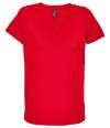 04766 Lds Regent V SOL'S Ladies Regent V Neck T-Shirt Red colour image